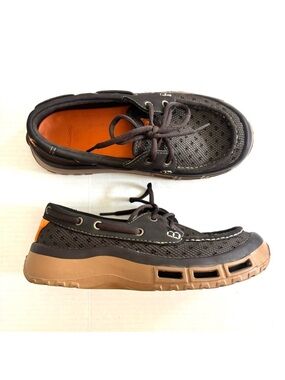 SoftScience The Fin 2.0 Men's Fishing Boating Shoes Brown Tan Lightweight Size 7